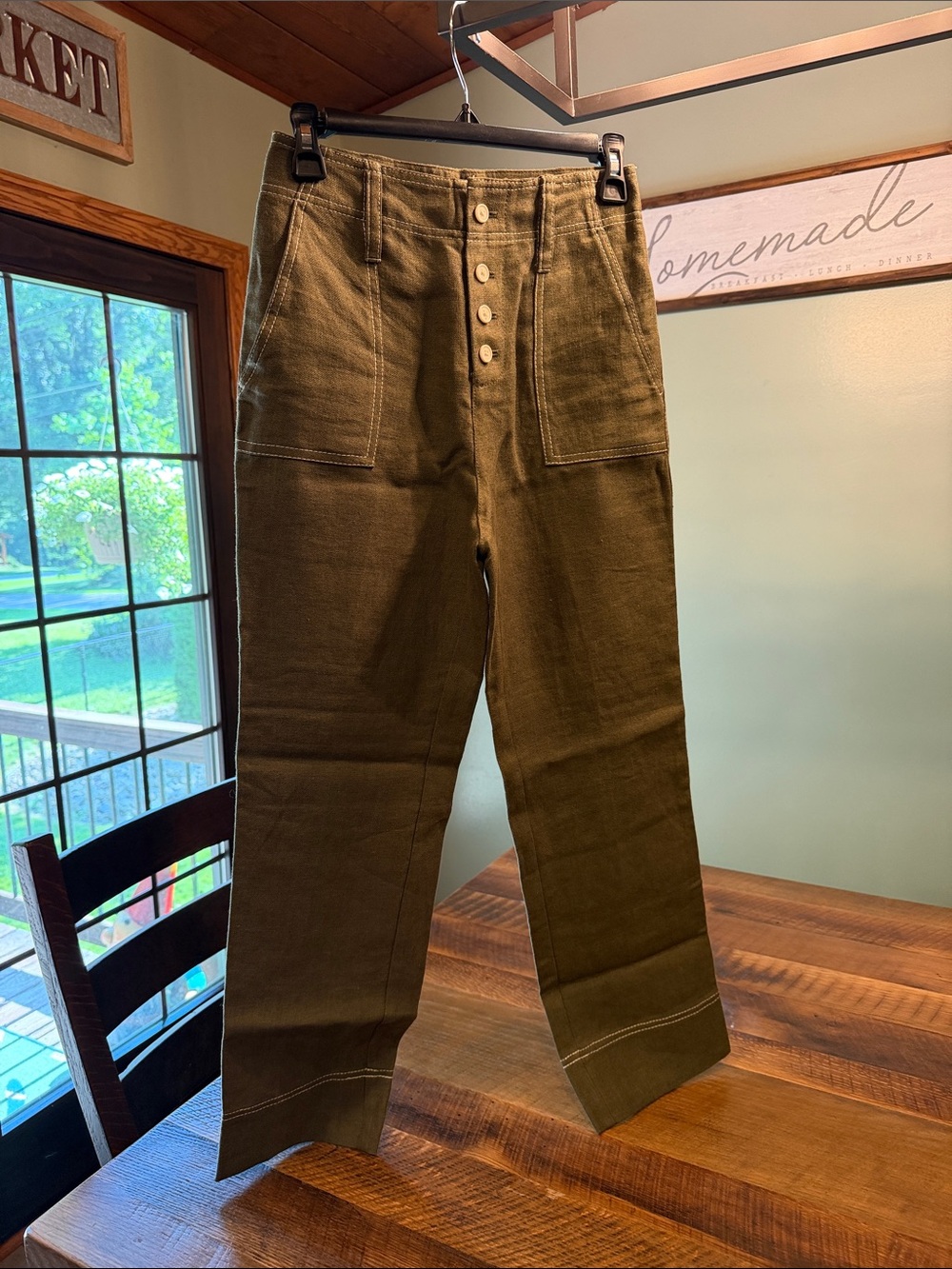 J.Crew x Point Sur Washed Wide-Leg Crop Pants
